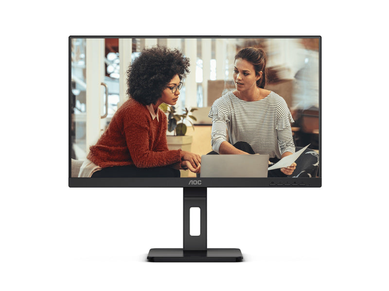 AOC 27' IPS Monitor (27E3QAF) â€“ Full HD 75Hz, 4ms response, 300 nits, 120% sRGB, HDMI/DP/VGA, height-adjustable stand, built-in speakers (LS)