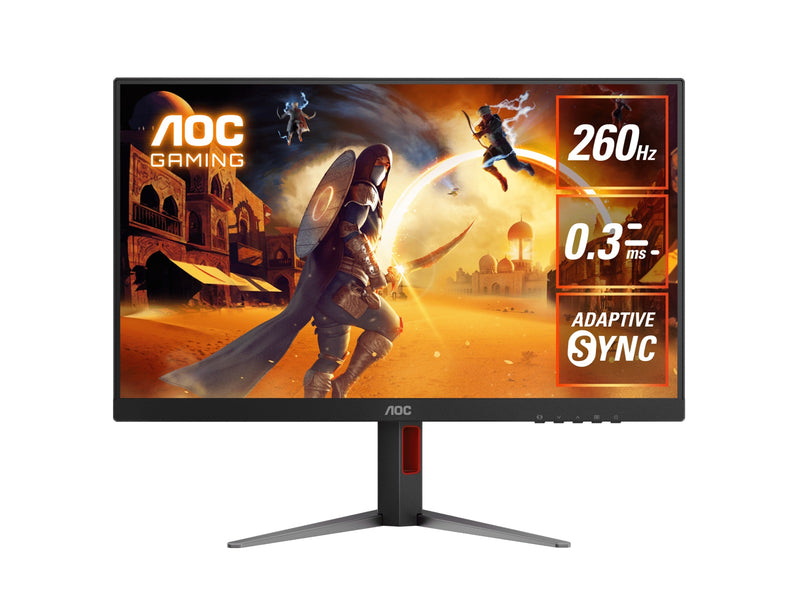AOC 27' 260Hz 2560 Ã— 1440 (QHD) 0.3ms, HDR400, Fast IPS, HDMI2.0 Ã— 1 DisplayPort1.4 Ã— 1 Adaptive Sync,  Height Adjust Gaming Monitor