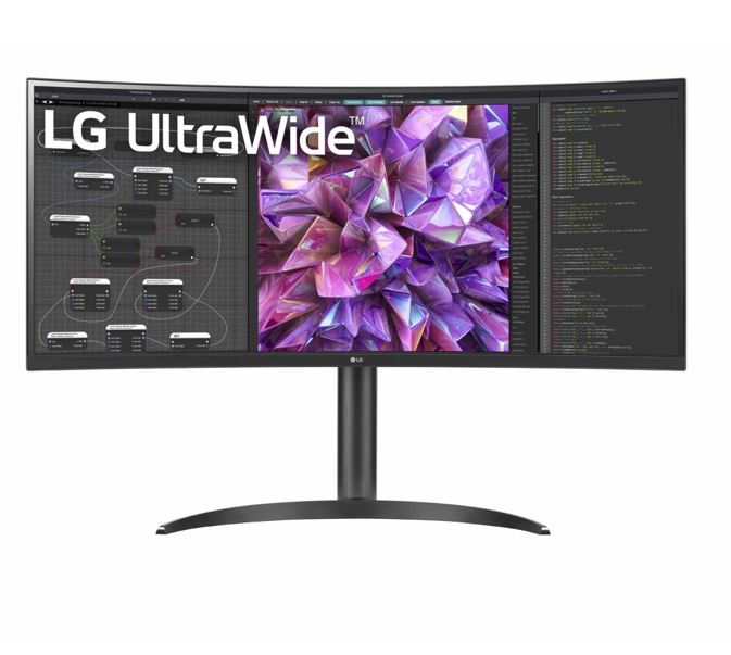 (LS)LG 34' IPS QHD 34WQ75C Ultra-Wide QHD Curved 3440x1440 1000R 5ms HDR10 sRGB IPS DP HDMI USB-C 90w PD LAN VESA Tilt Height Range Monitor