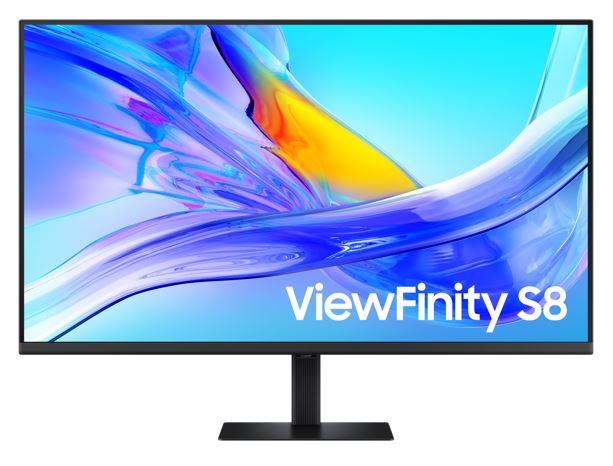 Samsung 37' ViewFinity S8 UHD 4K 3840x2160 HDR10 16:9 60Hz 5ms 350 nits HDR DP HDMI USB-C HUB 90W Dock LAN HAS Tilt Swivel VESA Gaming Monitor Black