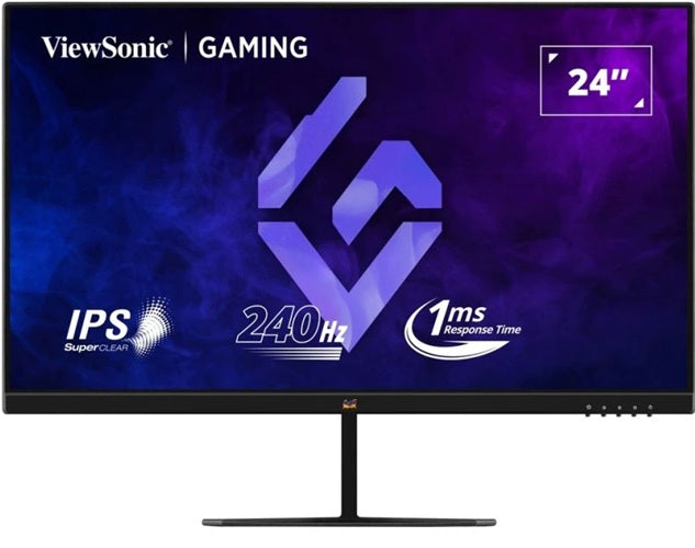 ViewSonic 24' FHD IPS 240Hz, 1ms MPRT, FreeSync & Gâ€‘Sync Compatible, HDR10, HDMI/DP Gaming Monitor,3YARW
