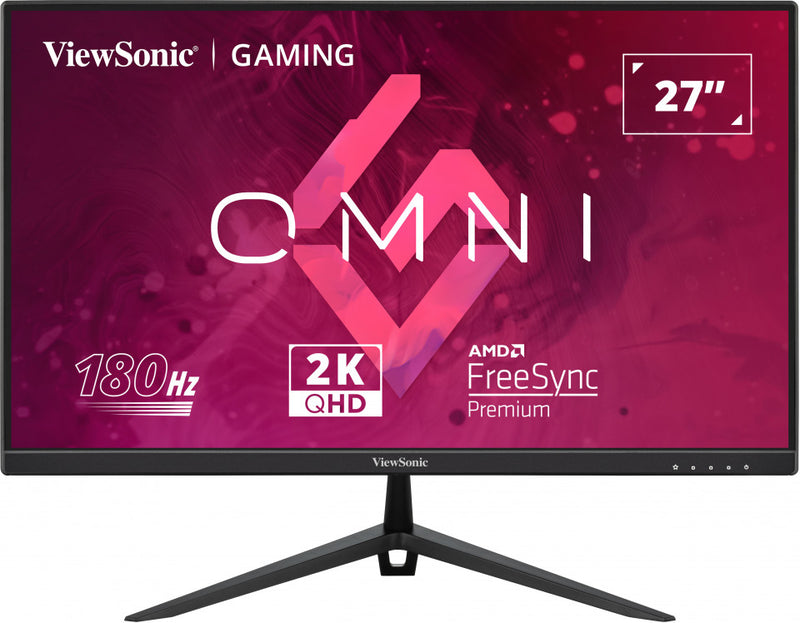 ViewSonic VX2728-2K 27' 2K QHD 2560 x 1440, 0.5ms, 180hz Super Clear IPS, HDR10, DP, HDMI, Adaptive Sync, VESA, Speakers Office & Gaming Monitor (LS)