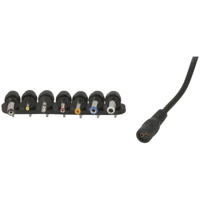 15VAC 1.5A Unregulated Power Supply 7DC Plugs-