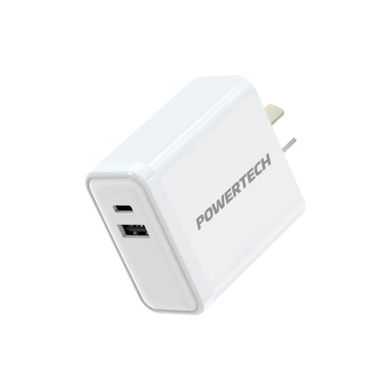 65W Dual USB-A & C Mains Power Adaptor