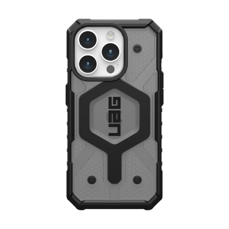 UAG Pathfinder MagSafe Apple iPhone 15 Pro (6.1') Rugged Case - Ash (114281113131),18ft. Drop Protection (5.4M), Tactical Grip, 10