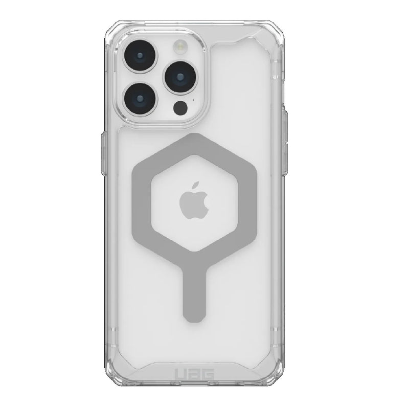 UAG Plyo MagSafe Apple iPhone 15 Pro Max (6.7') Rugged Case - Ice/Silver(114305114333),16ft. Drop Protection (4.8M), 10
