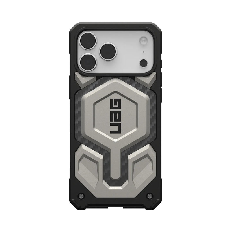 UAG Monarch Pro MagSafe Apple iPhone 17 Pro (6.3') Rugged Case -Titanium(114513113636),25ft. Drop Protection (7.6M),Shock Protection,10 Years Warranty