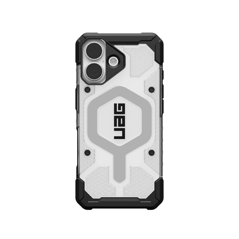 UAG Pathfinder Clear MagSafe Apple iPhone 17 (6.3') Rugged Clear Case - Ice/Silver (114553114333), 18ft. Drop Protection (5.4M), 10 Years Warranty