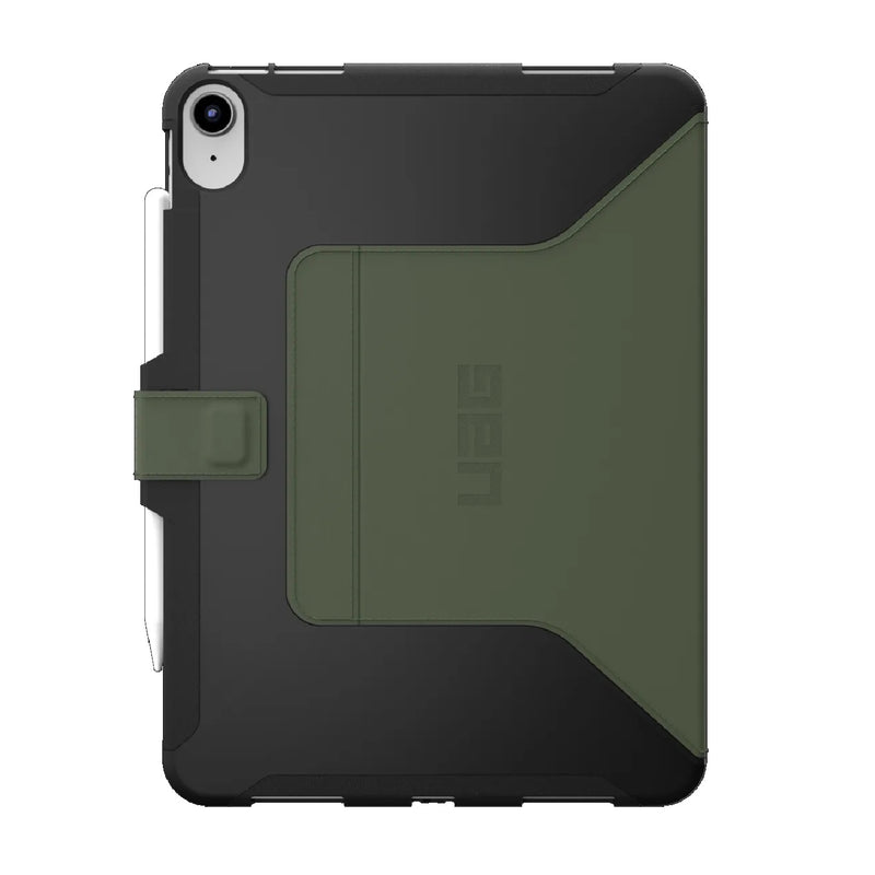 UAG Scout Apple iPad (11') 11th Gen (A16) / iPad 10th Gen (10.9') Folio Rugged Case (Black/Olive) - DROP+ Military Standard, 1 Year