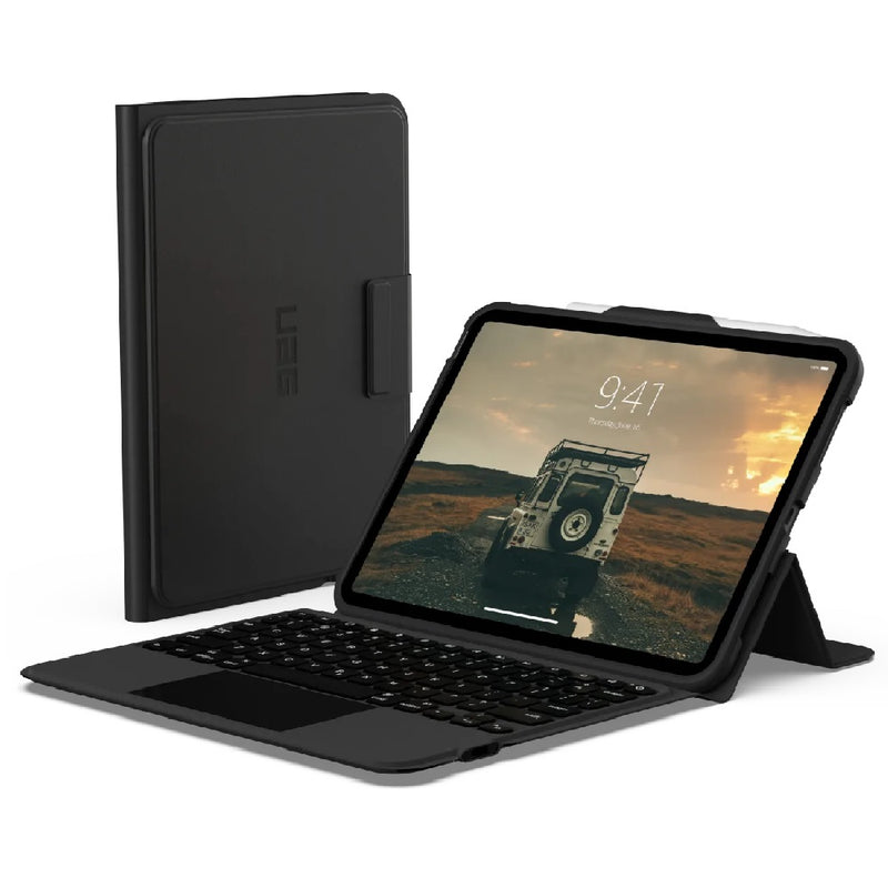 UAG Apple iPad (11') 11th Gen (A16) /iPad 10th Gen (10.9') Bluetooth Keyboard with Trackpad Rugged Case (English)- Black/Ash - 1 Year