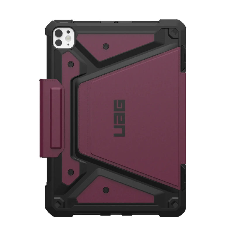 UAG Metropolis SE Apple iPad Pro M4 (11') (5th Gen) Folio Rugged Case - Bordeaux (124475119049), DROP+ Military Standard, 10 Years Warranty