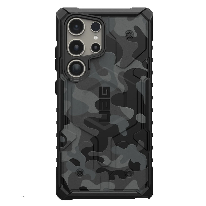 UAG Pathfinder SE Pro Magnetic Samsung Galaxy S24 Ultra 5G (6.8') Rugged Case - Black Midnight Camo (214426114061), 10 Years Warranty