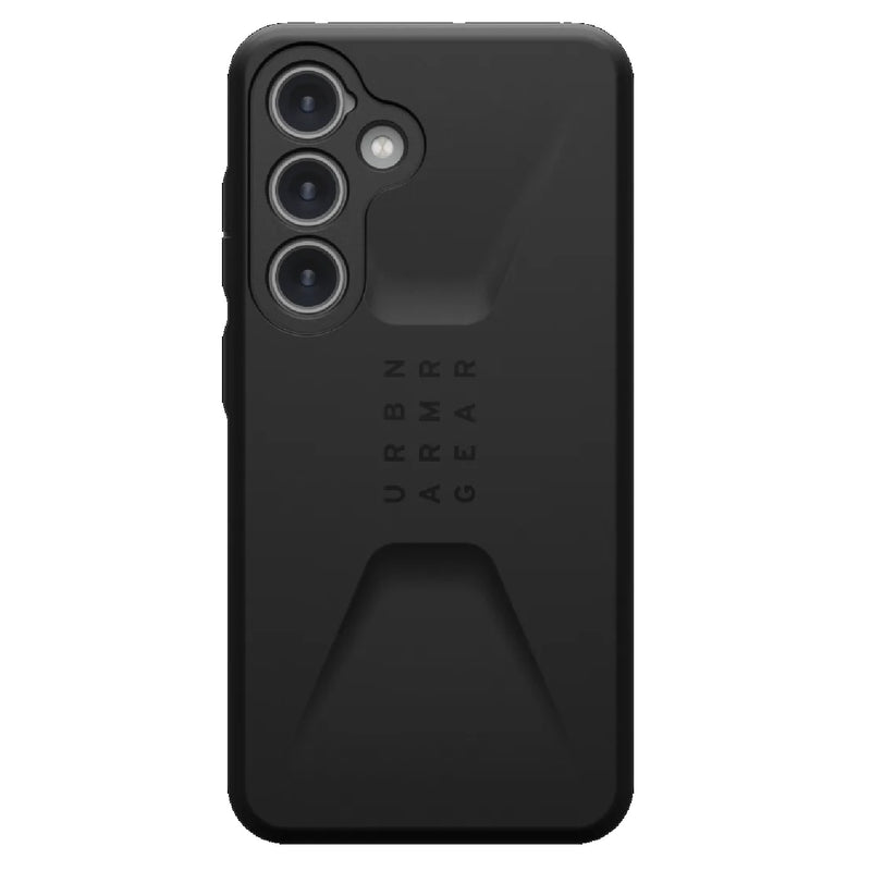UAG Civilian Samsung Galaxy S24 5G (6.2') Rugged Case - Black (214437114040), 20ft. Drop Protection (6M), Raised Screen Surround,10 Years Warranty