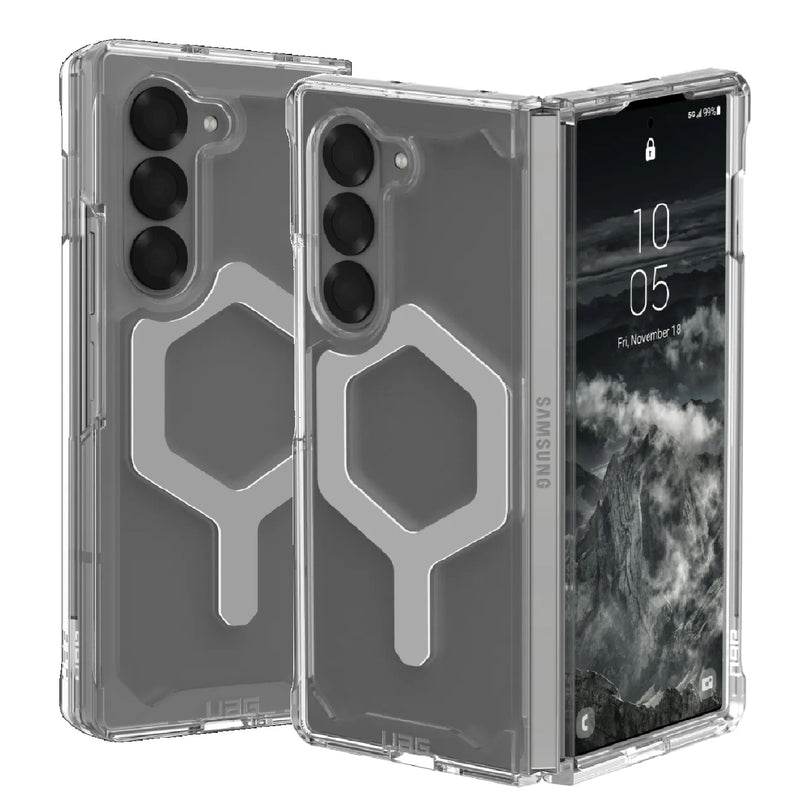 UAG Plyo Pro Samsung Galaxy Z Fold6 5G (7.6') Rugged Case - Ice/Silver (214453114333), DROP+ Military Standard, Air-soft Corners,10 Years Warranty