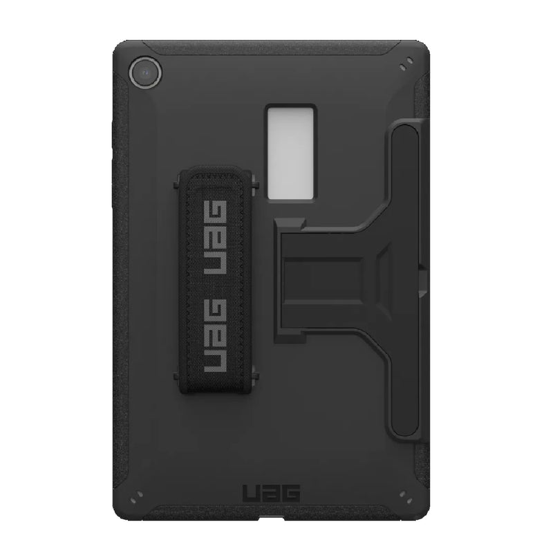 UAG Scout Samsung Galaxy Tab A9+ (11') with Kickstand & Handstrap Rugged Case - Black (224450114040), DROP+ Military Standard, 10 Years Warranty