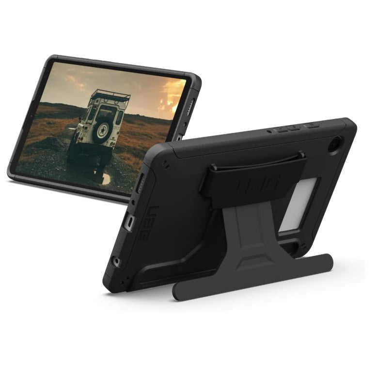 UAG Scout Samsung Galaxy Tab A11+/ Tab A9+ (11') with Kickstand & Handstrap Rugged Case - Black (224462114040), 10