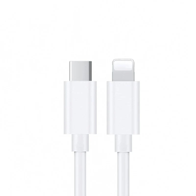USP Lightning to USB-C Fast Charge Mini Cable (1M) White - Support 2.4A,480Mbps Transfer, Universal iOS Compatibility,  5