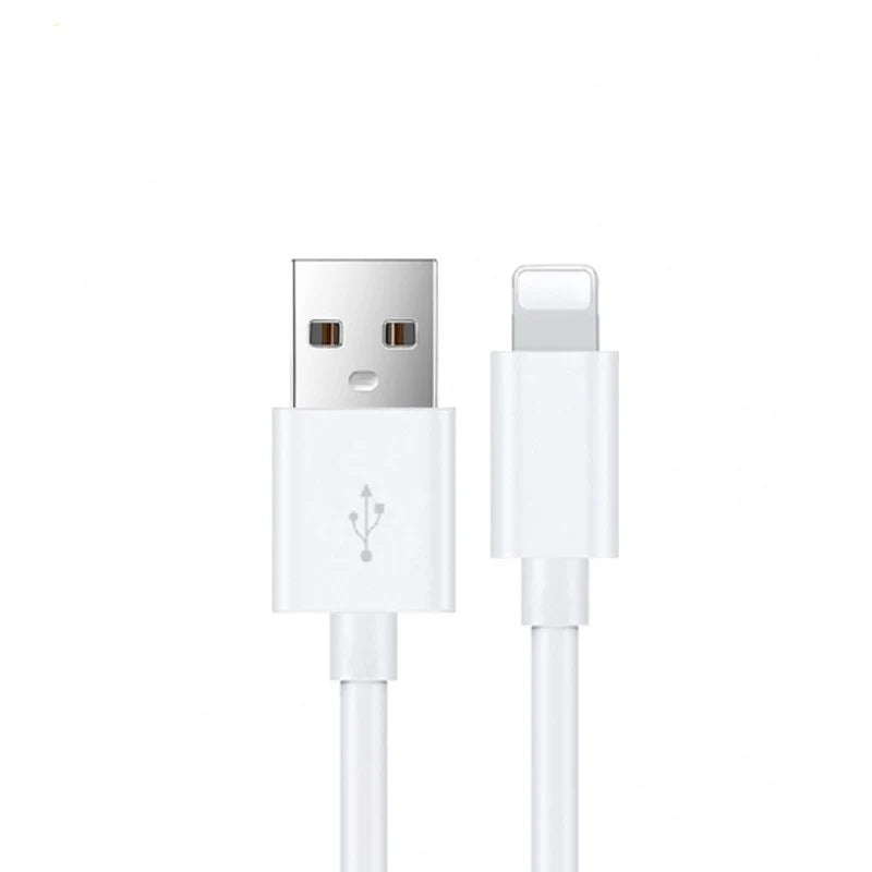 USP Lightning to USB-A Cable (2M) White - Quick Charge & Connect, 2.4A Rapid Charge, 480Mbps Transfer, Fast Charge,Tested 10K+ Bend, 5