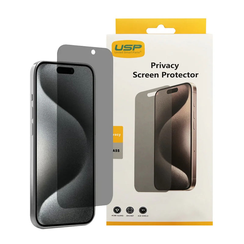 USP Apple iPhone 16 Plus / iPhone 15 Pro Max / iPhone 15 Plus (6.7') Privacy Screen Protector - Privacy Protection, Scratch Resistant,5