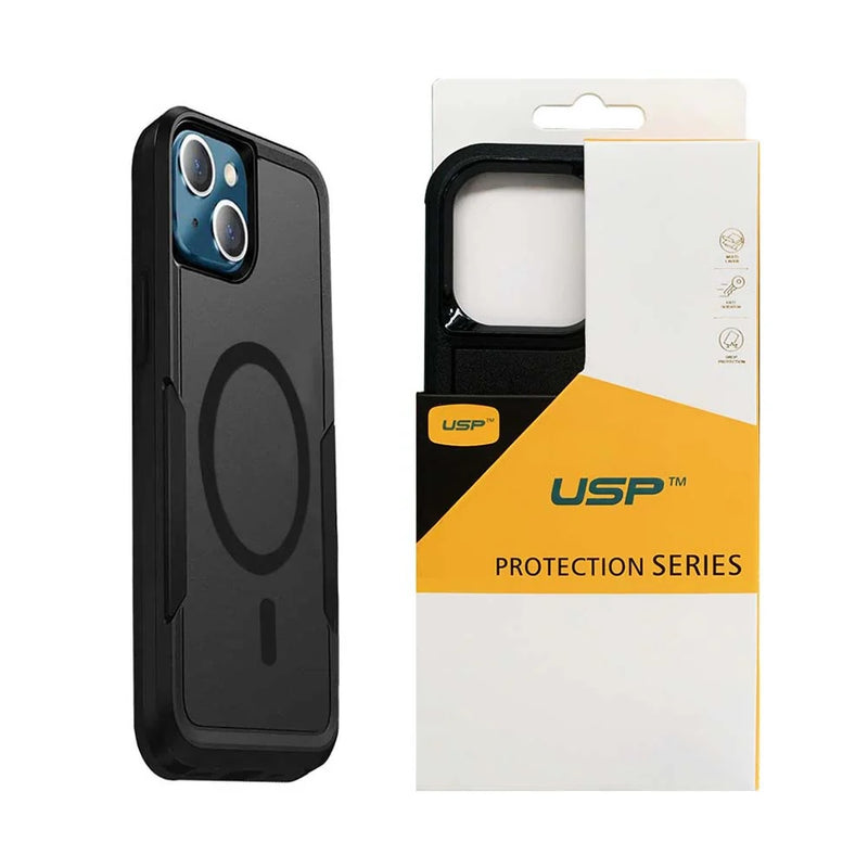 USP Rugged Apple iPhone 16 (6.1') Armor Case Black - Military-Grade, Multi layers, No-Slip, Sleek, Ultimate Protection, 5