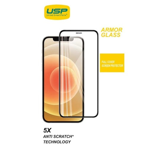USP Apple iPhone Air (6.5') Armor Glass Full Cover Screen Protector - Impact-Resistant, Smooth Edges, 5