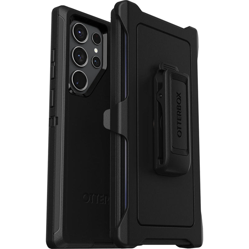 OtterBox Defender Samsung Galaxy S23 Ultra 5G (6.8') Case Black - (77-91055), DROP+ 4X Military Standard, Multi-Layer, Raised Edges, 7 Years Warra