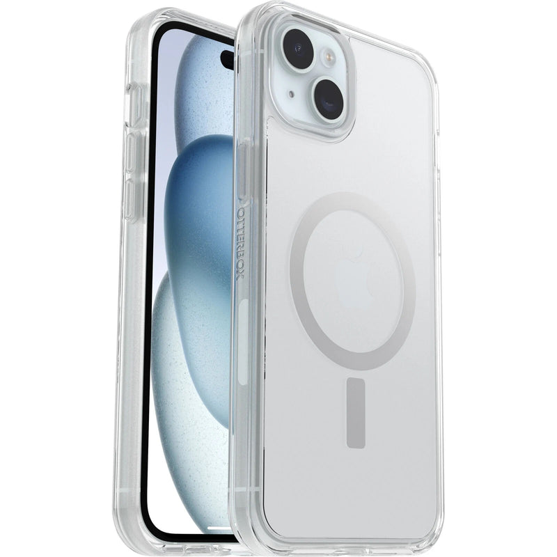 OtterBox Symmetry+ MagSafe Apple iPhone 15 Plus/ iPhone 14 Plus (6.7')Case Clear-(77-93053),Antimicrobial,DROP+ 3X Military Standard, 7 Years