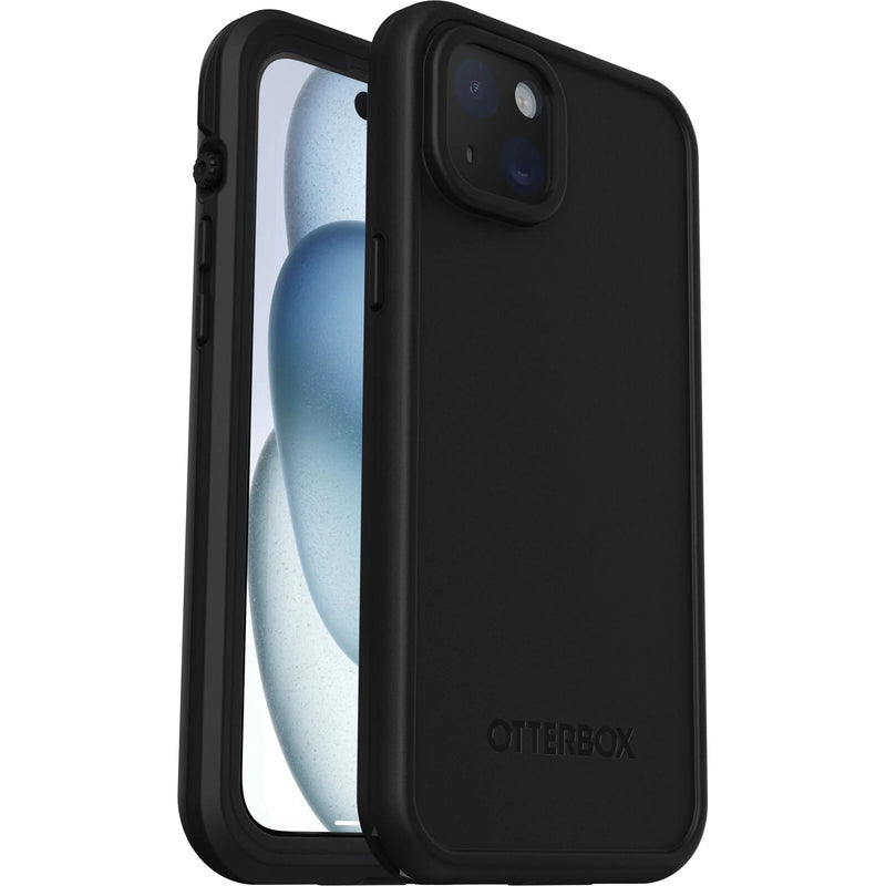 OtterBox Fre MagSafe Apple iPhone 15 Plus (6.7') Case - Black(77-95536), DROP+ 5X Military Standard, 2M WaterProof, Port Covers, 7 Years