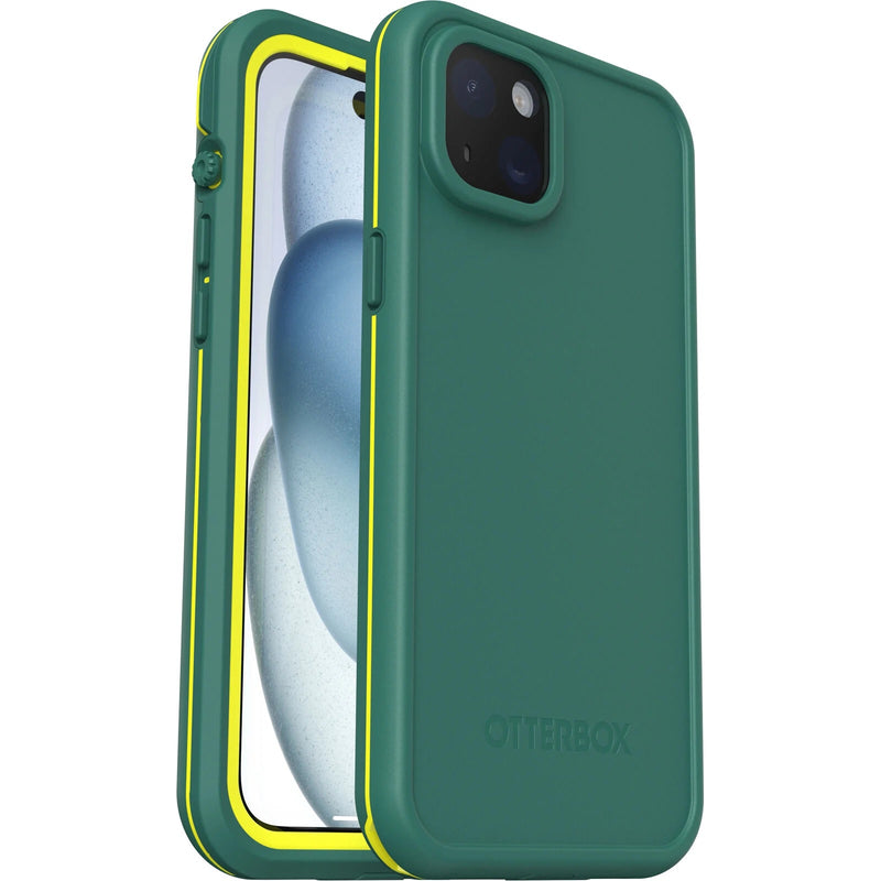 OtterBox Fre MagSafe Apple iPhone 15 Plus (6.7') Case Pine-green(77-95537),DROP+ 5X Military Standard,IP68,Wireless Charge Compatible,7 Years