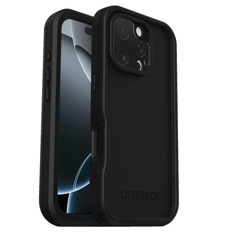 OtterBox FRE MagSafe Apple iPhone 16 Pro Max (6.9') Case Black - (77-96158), DROP+ 5X Military Standard, Built-In Screen Protector, 7