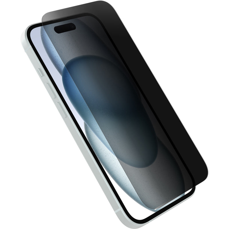 OtterBox Premium Pro Glass Privacy Apple iPhone 16 (6.1') Screen Protector Clear - (77-96215), DROP+ 6ft Protection,Scratch Resistant,2
