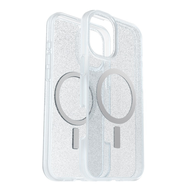 OtterBox React Magsafe Apple iPhone 16 Plus (6.7') Case Stardust (Clear Glitter) - (77-96241), DROP+ Military Standard, Hard Case,7 Years