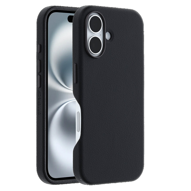 OtterBox Symmetry MagSafe Cactus Leather Apple iPhone 16 Plus (6.7') Case Black-(77-96285),DROP+ 3X Military Standard,Pocket friendly,7 Years