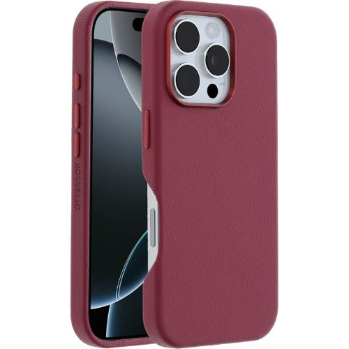 OtterBox Symmetry Cactus Leather Apple iPhone 16 Pro Case Maroon Bells - (77-96313)