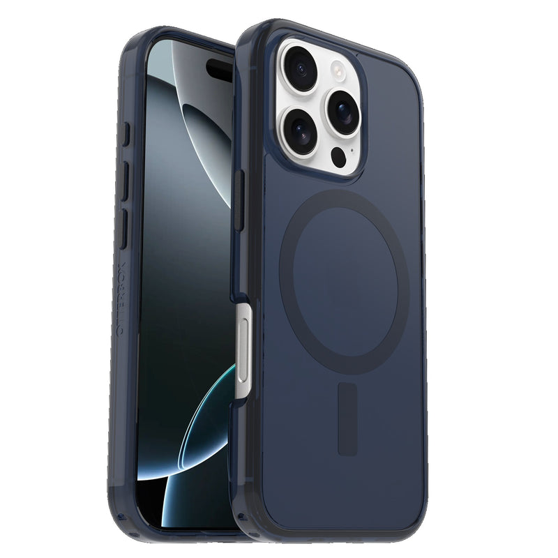 OtterBox Symmetry Clear MagSafe Apple iPhone 16 Pro (6.3') Case Blue - (77-96388), Antimicrobial, DROP+ 3X Military Standard, 7 Years
