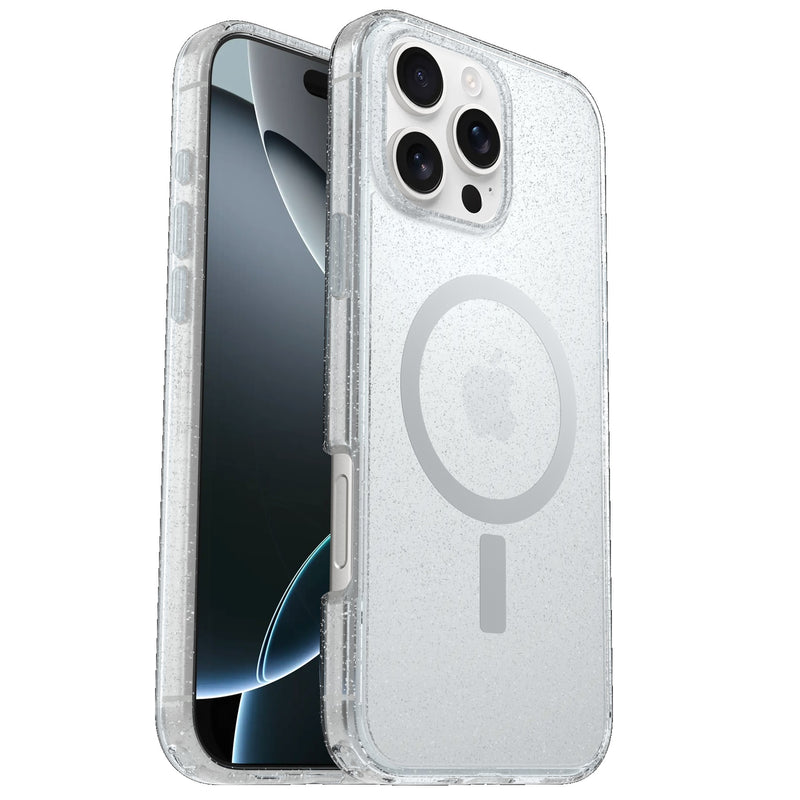OtterBox Symmetry Clear MagSafe Apple iPhone 16 Pro Max (6.9') Case Stardust - (77-96429),Antimicrobial, DROP+ 3X Military Standard, 7