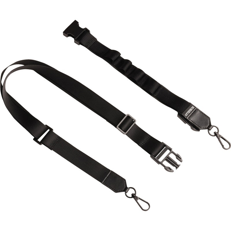 OtterBox 2-in-1 Crossbody Strap Nylon Malone Black - (77-96840), Adjustable Strap, Compatible With Cases Have Built-in Anchor Point, 2 Years