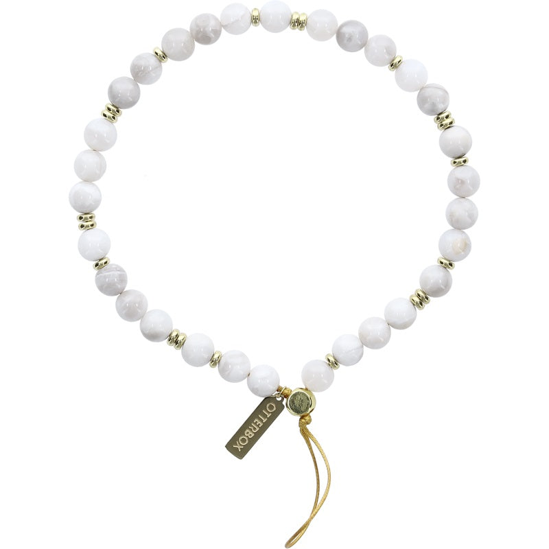 OtterBox Beaded Wristlet Strap Alpine Frost White - (77-96850), Boost Personality, Compatible With Cases Have Built-in Anchor Point, 2 Years