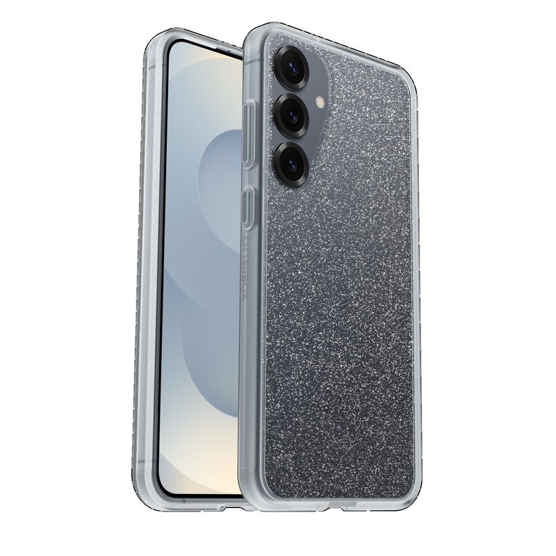 OtterBox React Samsung Galaxy S25 5G (6.2') Case Stardust (Clear Glitter) - (77-97380), DROP+ Military Standard, Hard Case,7 Years