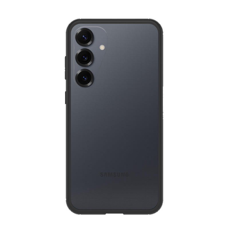 OtterBox React Samsung Galaxy S25+ 5G (6.7') Case Black Crystal (Clear/Black) - (77-97443),DROP+Military Standard,Hard Case,Soft Grip,7 Years
