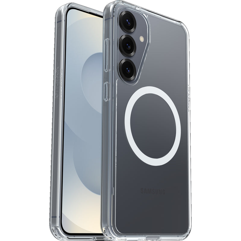OtterBox Symmetry Clear Magnets Samsung Galaxy S25+ 5G (6.7') Case Clear - (77-97464), DROP+ 3X Military Standard, Raised Edges, 7