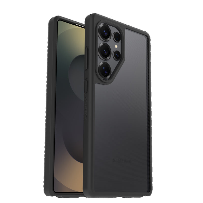 OtterBox Symmetry Cactus Leather Samsung Galaxy S25 Ultra 5G (6.9') Case Noir Ash Black - (77-97507), DROP+ 3X Military Standard, 7 Years