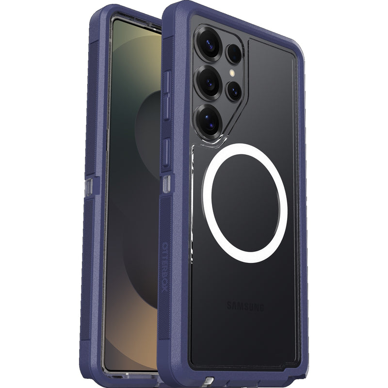 OtterBox Defender XT Clear Magnets Samsung Galaxy S25 Ultra 5G (6.9') Case Lavender Clear/Purple-(77-97585),DROP+7X Military Standard,7 Years