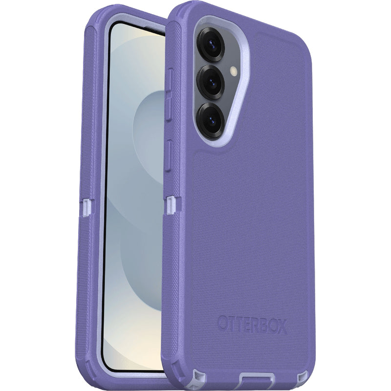 OtterBox Defender Samsung Galaxy S25 5G / Galaxy S24 5G (6.2') Case Mountain Majesty Purple - (77-97614), DROP+ 7X Military Standard, 7 Years