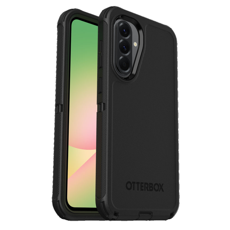 OtterBox Defender Samsung Galaxy A56 5G (6.7') Case Black - (77-97788), DROP+ 7X Military Standard, Multi-Layer, Port Covers, 7