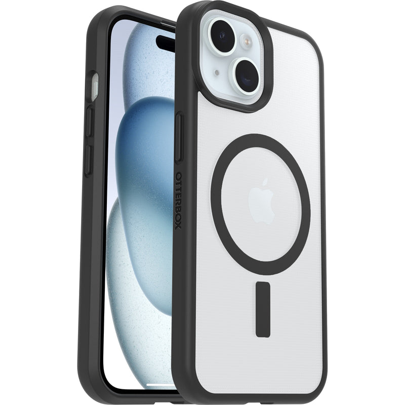 OtterBox React MagSafe Apple iPhone 17e /   iPhone 16e / iPhone 15 / iPhone 14 / iPhone 13 (6.1') Case Black Crystal (Clear/Black) ,7