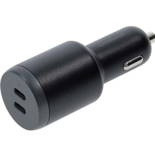 OtterBox 100W Dual Port Standard Fast Car Charger - Black (77-98237), 2 USB-C, Smart & Compact design, Hassle-Free, 2