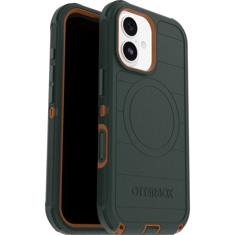 OtterBox Defender Pro MagSafe Apple iPhone 17 (6.3') Case Green Intrigue - (77-98362), DROP+ 7X Military Standard, Tri-Layer, 7
