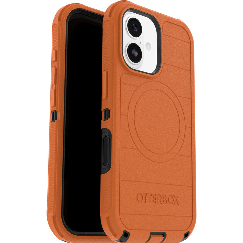 OtterBox Defender Pro MagSafe Apple iPhone 17 (6.3') Case Orange No Retail Packaging - (77-98367), Camera Control, Raised Edges, 7 Years