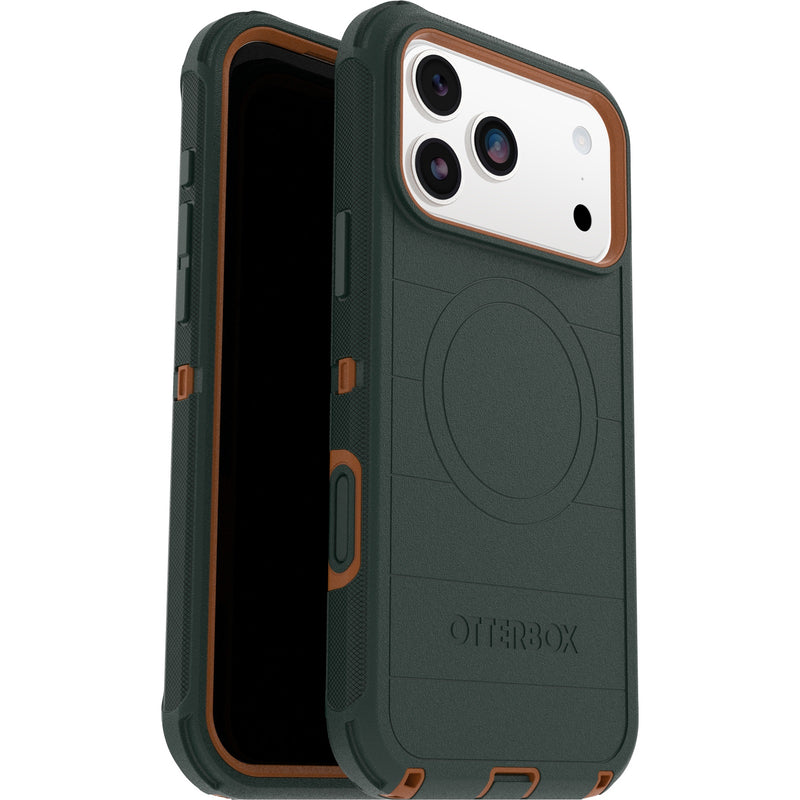OtterBox Defender Pro MagSafe Apple iPhone 17 Pro Max (6.9') Case Green Intrigue - (77-98400), DROP+ 7X Military Standard, Tri-Layer, 7